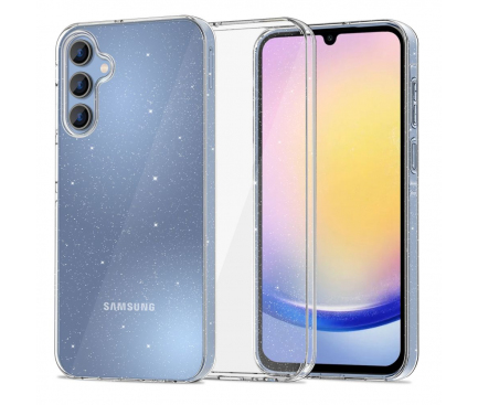 Husa pentru Samsung Galaxy A25 A256, Tech-Protect, Flexair Glitter, Transparenta 