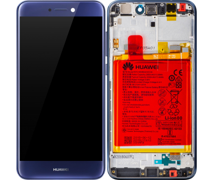 Display cu Touchscreen Huawei P9 Lite (2017) / P8 Lite (2017), cu Rama si Acumulator, Albastru, Swap 