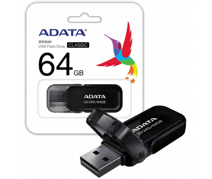 Memorie Externa USB-A Adata UV240, 64Gb AUV240-64G-RBK 