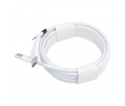 Cablu Date si Incarcare USB-C - USB-C OEM HD26, 30W, 2m, Alb 