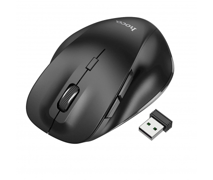 Mouse Wireless HOCO GM24, 1600DPI, Negru 