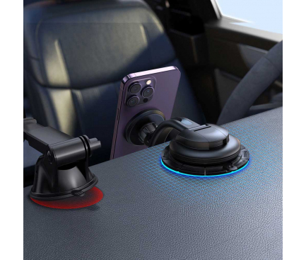 Suport Auto Magnetic Joyroom JR-ZS366 Dashboard Air Vent, Universal, Negru 