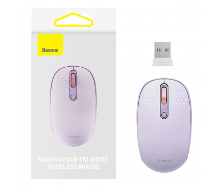 Mouse Wireless Baseus F01B Tri-Mode, 1600DPI, Mov B01055503513-00 