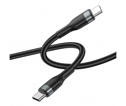 Cablu Date si Incarcare USB-C - USB-C WiWu Wi-C017, 100W, 1.2m, Negru 