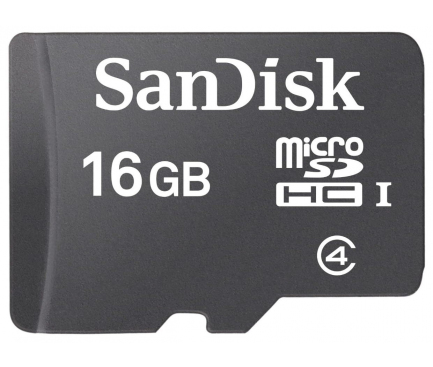 Card Memorie microSDHC SanDisk, 16Gb, Clasa 4 SDSDQM-016G-B35 
