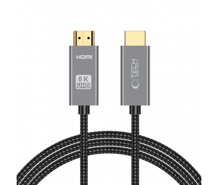 Cablu Video Tech-Protect Ultraboost, HDMI - HDMI, 8K, 2m, Negru 