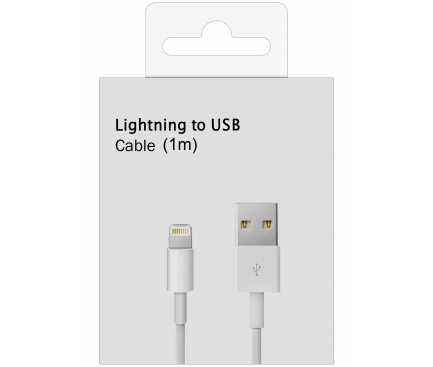 Cablu Date si Incarcare USB-A - Lightning OEM MP, 18W, 1m, Alb