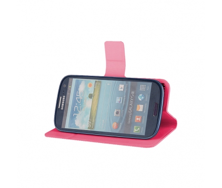 Husa piele Nokia Lumia 635 Case Smart Top roz