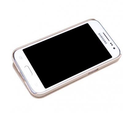 Husa Samsung Galaxy Core Prime G360 Nillkin Sparkle View aurie Blister Originala