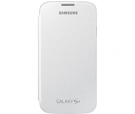 Husa piele Samsung I9500 Galaxy S4 EF-FI950BW alba Originala