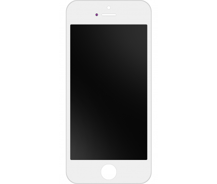Display cu Touchscreen Apple iPhone 5s, cu Rama, Alb