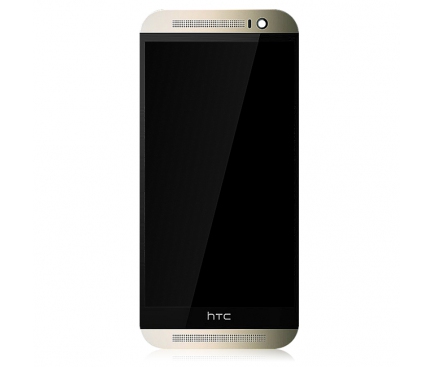 Display cu touchscreen si rama HTC One (M8) auriu