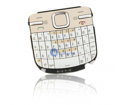 Tastatura Nokia C3 alba aurie