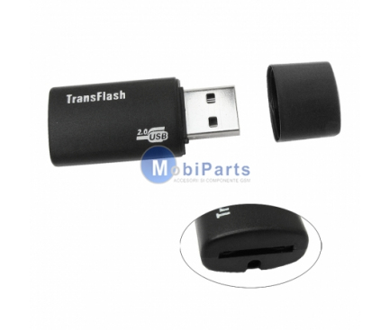 Cititor Card USB OEM, microSD, Negru
