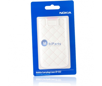 Husa piele Nokia X6 16GB CP-557 alba Blister Originala