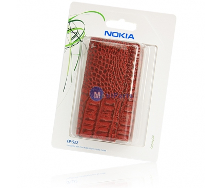 Husa piele Nokia CP-522 rosie Blister Originala