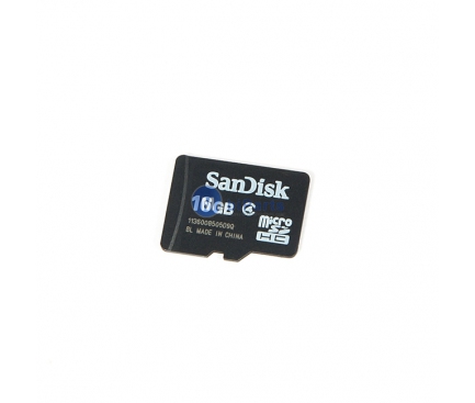 Card memorie SanDisk MicroSDHC 16Gb fara adaptor