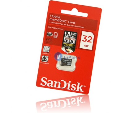 Card memorie SanDisk MicroSDHC 32Gb fara adaptor Blister