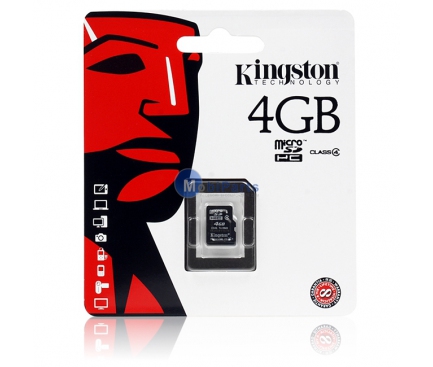 Card memorie Kingston MicroSDHC 4Gb fara adaptor Blister