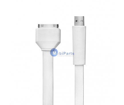 Cablu de date Apple iPhone 4 plat alb