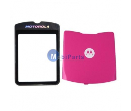 Capac baterie cu geam Motorola RAZR V3 roz