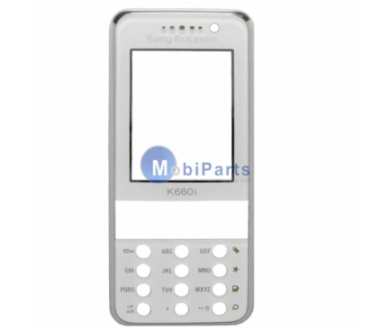 Carcasa fata Sony Ericsson K660i alba