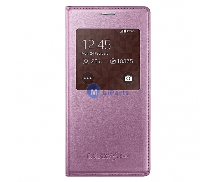 Husa piele Samsung Galaxy S5 mini G800 EF-CG800BP roz Blister Originala