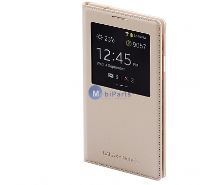 Husa piele Samsung Galaxy Note 3 EF-CN900BU bej Blister Originala