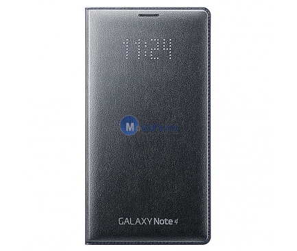 Husa piele Samsung Galaxy Note 4 N910 EF-NN910BC LED Blister Originala