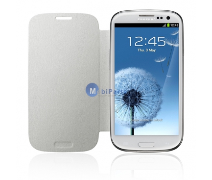Husa piele Samsung I9300I Galaxy S3 Neo alba Blister Originala PRB_Gresit