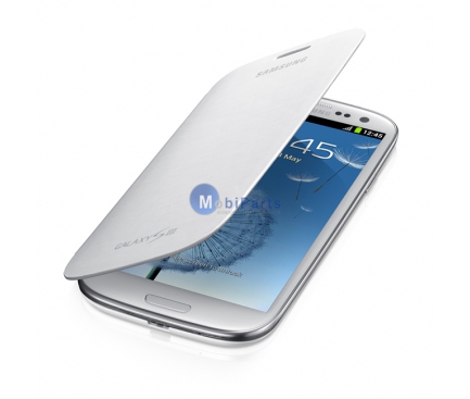 Husa piele Samsung I9300I Galaxy S3 Neo alba Blister Originala PRB_Gresit