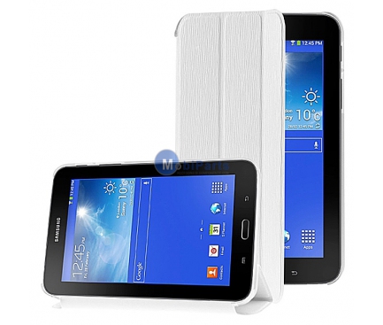 Husa piele Samsung Galaxy Tab 3 Lite 7.0 SM-T110 Pilotdarss alba