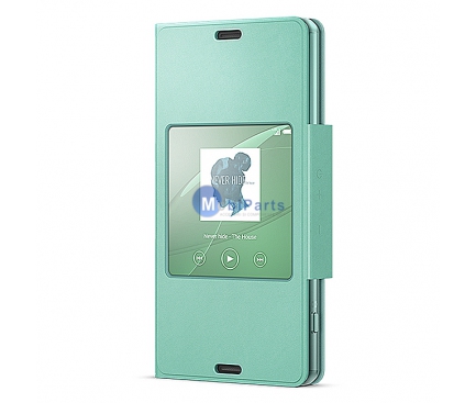 Husa piele Sony Xperia Z3 Compact SCR26 verde Blister Originala