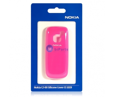 Husa silicon Nokia C2-00 roz Blister Originala