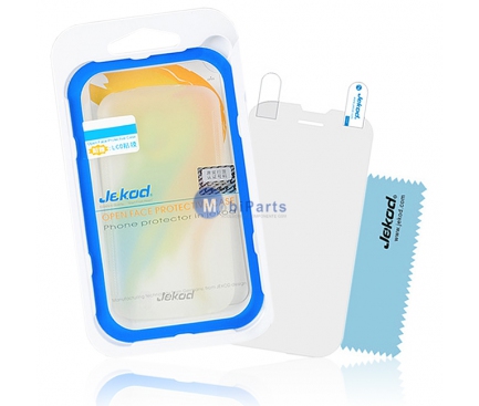 Husa silicon TPU Alcatel One Touch Idol Mini alba Jekod Blister Originala