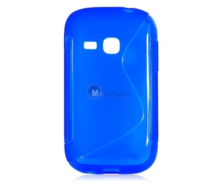 Husa silicon TPU Samsung Galaxy Young Duos S6312 Wave albastra