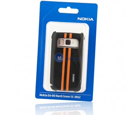 Husa plastic Nokia CC-3012 neagra portocalie Blister Originala
