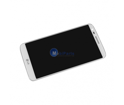 Display cu touchscreen si rama LG G2 D802 alb