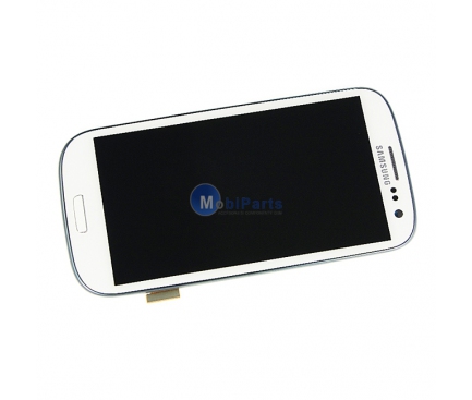 Display cu touchscreen si rama Samsung I9300 Galaxy S III alb