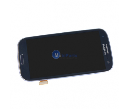 Display cu touchscreen si rama Samsung I9300 Galaxy S III bleumarin