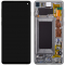 Display cu Touchscreen Samsung Galaxy S10 G973, cu Rama, Negru (Prism Black), Service Pack GH82-18850A