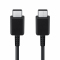 Cablu Date si Incarcare USB-C - USB-C Samsung EP-DA705, 25W, 1m, Negru EP-DA705BBEGWW