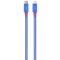 Cablu Date si Incarcare USB-C - Lightning Goui Fashion, 18W, 1m, Albastru G-FASHIONC94B