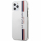 Husa pentru Apple iPhone 12 Pro Max, U.S. Polo, Tricolor Vertical Stripes, Alba USHCP12LPCUSSWH