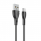 Cablu Date si Incarcare USB-A - USB-C Borofone BX51 Triumph MP, 18W, 1m, Negru