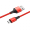 Cablu Date si Incarcare USB-A - microUSB Borofone BX54 Ultra bright, 18W, 1m, Rosu