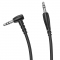 Cablu Audio 3.5 mm la 3.5 mm Borofone BL10, 2 m, AUX, Forma L, Negru 