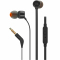 Handsfree Casti In-Ear JBL T110, Cu microfon, 3.5 mm, Negru JBLT110BLK 
