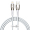 Cablu Date si Incarcare USB-A - Lightning Baseus Glimmer Series, 20W, 1m, Alb CADH000202 