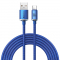 Cablu Date si Incarcare USB-A - USB-C Baseus Crystal Shine, 100W, 2m, Albastru CAJY000503